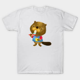 Beaver Brush Teeth Time T-Shirt